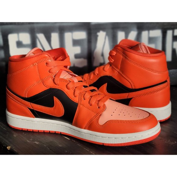 jordan shoes orange and black